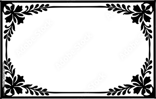 Floral Elegance: Vintage Botanical Frame