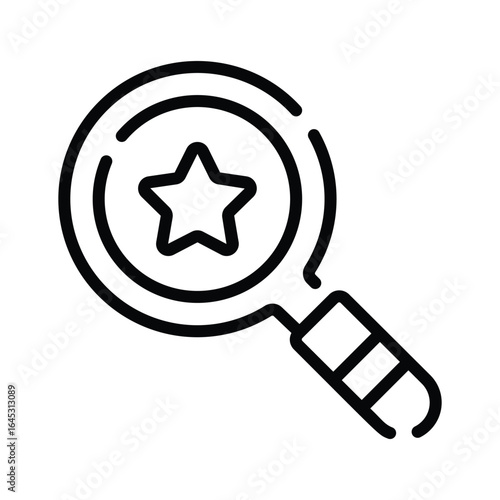 Ready to use linear icon of event search