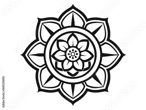 Heraldic rose vector, a classic emblem symbolizing nobility, honor, and tradition, perfect for coat of arms, family crests, vintage designs, logos, and elegant decorative projects.