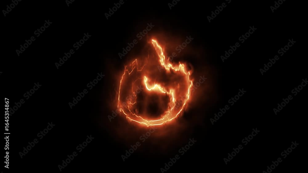 beautiful shockwave fire background animation/ animation of an hd visual effect of solar fire shockwave with energy waves, fluid distortion and turbulence effects 4k icon video.