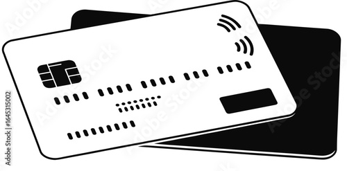 Modern credit cards, contactless payment, financial transaction, chip technology, banking icon, secure digital money