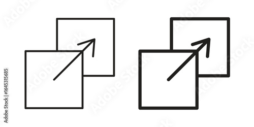 Tableau sur toile Resize icon
