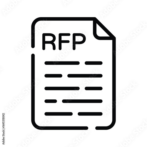 A linear style icon showing ref event proposal