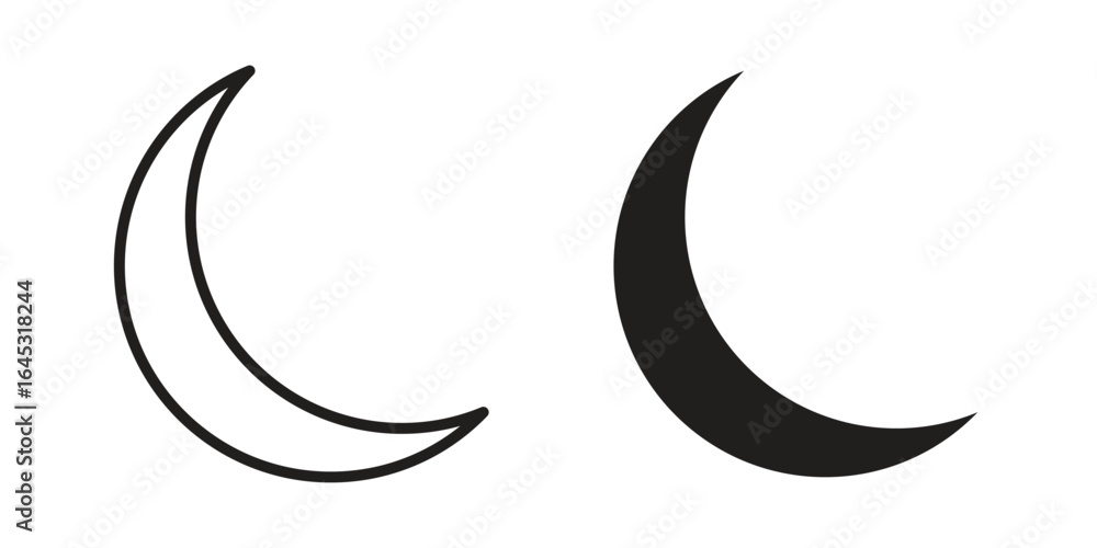 Naklejka premium Moon icon