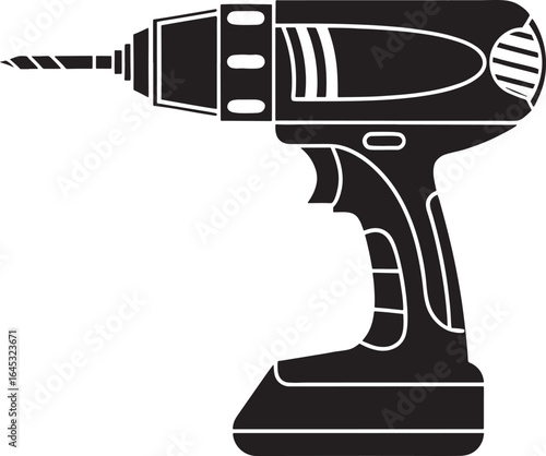 Electric Drill Illustration