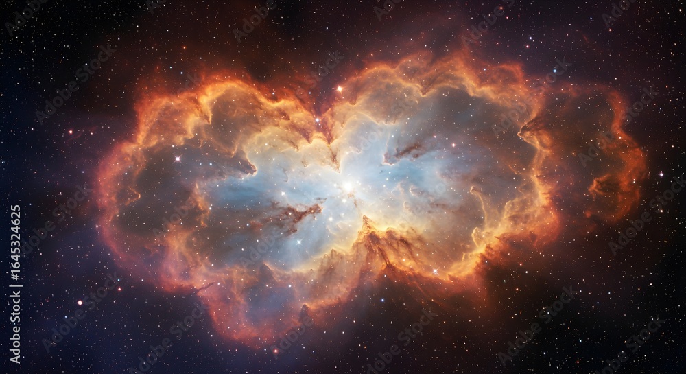 Obraz premium Stellar Explosion in Space 