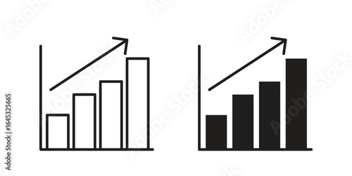 Chart histogram icon