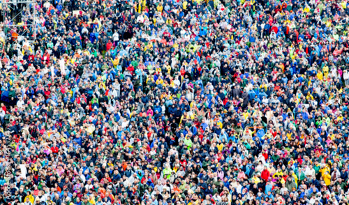 abstract background of crowd of people blurred photo