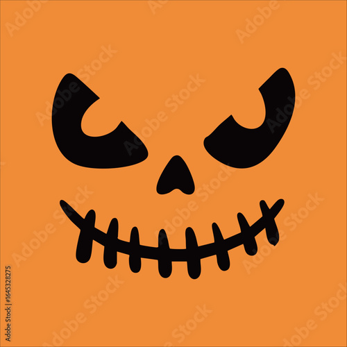 Halloween ghost horror expression illustration