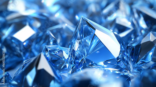 blue crystal background