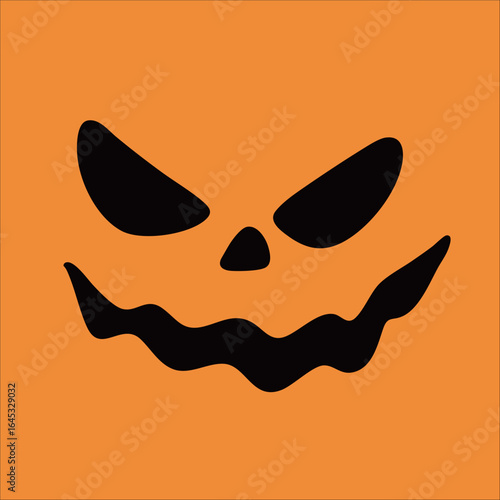Halloween ghost horror expression illustration