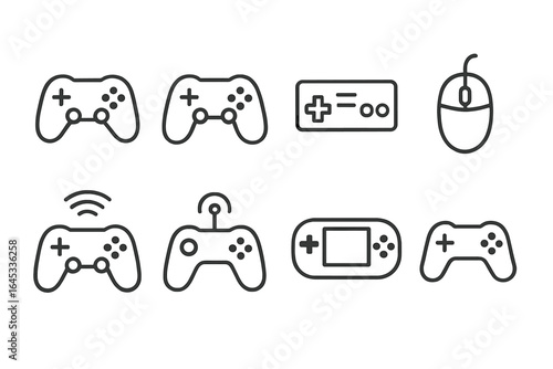 Office supplies including pencil, notepad, paperclip, highlighter, envelope, fountain pen, and ruler on a simple background