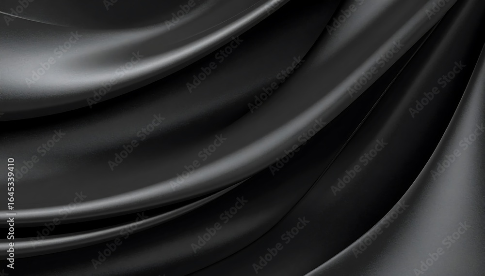 Fototapeta premium Dark, smooth fabric folds