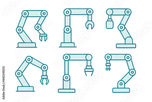 Different types of robotic arms used in automation and manufacturing processes