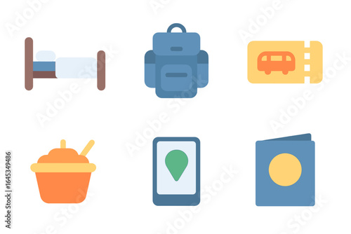 Travel essentials for a weekend getaway including accommodation, transportation, food, and navigation tools