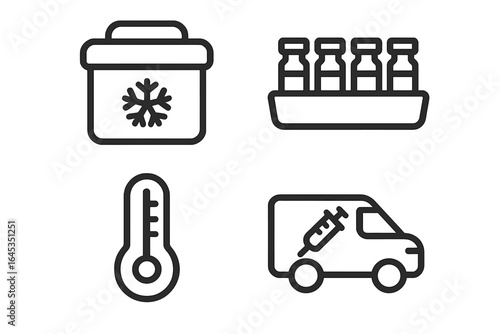 Vaccine distribution essentials including refrigerated storage and transport for healthcare logistics