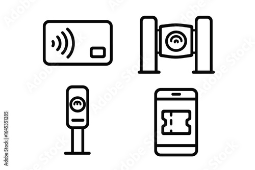 Innovative contactless payment technology showcased in various forms and devices for modern transactions