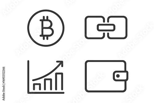 Symbols of cryptocurrency and digital finance represent growth and investment opportunities in the evolving market