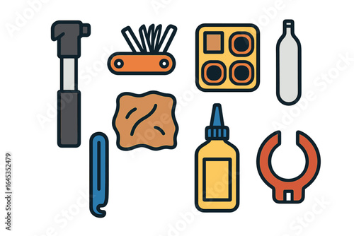 Essential tools for DIY projects and home repairs showcased in a colorful layout