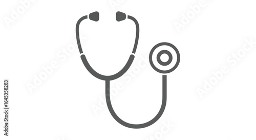 Stethoscope isolated on white background used for medical examinations and diagnosis