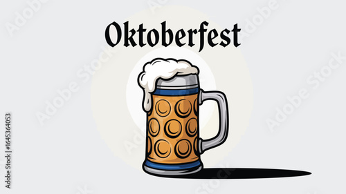 Oktoberfest Celebration with Beer Mug Design