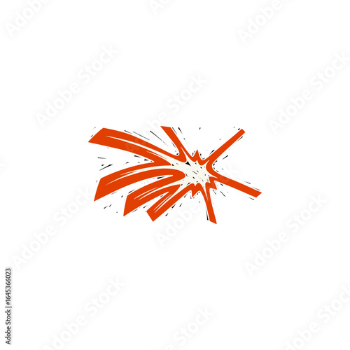Collision icon logo flat vector design