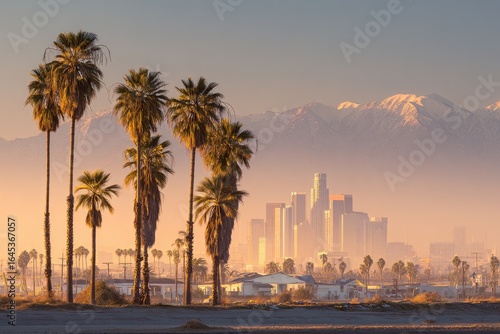 Cityscape at golden hour