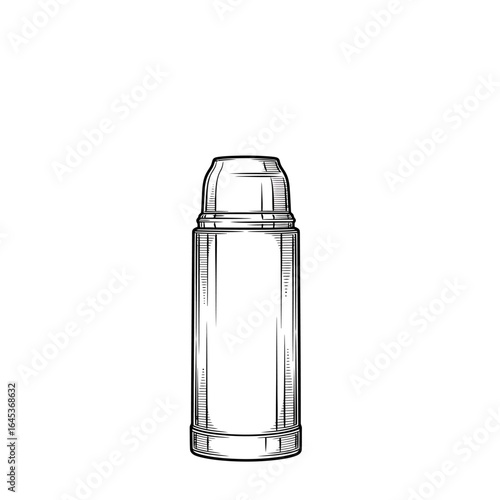 Thermos Bottle Illustration