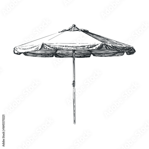 Sun umbrella design for summer beach relaxation and leisure activities