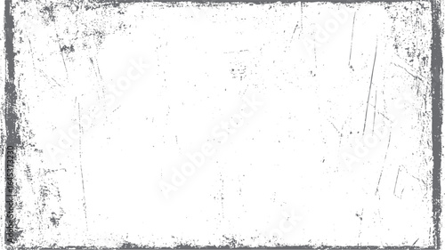 Rough distressed texture with vintage border edge. Dirty grunge surface with scattered noise and scratched overlay detail