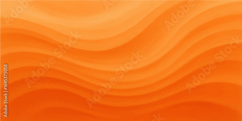 Abstract fiery orange and golden yellow wavy illustration with soft flowing light patterns