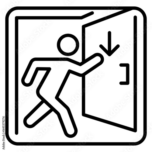 Emergency Exit Icon
