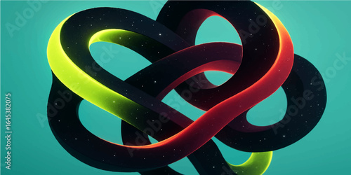 Abstract colorful background with vibrant swirling lines and artistic vector design