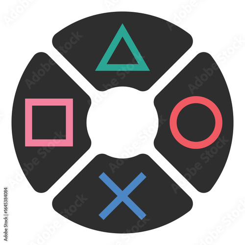 まるばつ三角四角のイラスト素材