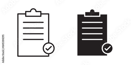 Order icon Vector illustration Stroke and fill on white  background.