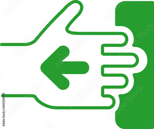Pull Door  In Fill Icon
