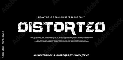 Heavy bold uppercase stencil font with distressed grunge texture. Perfect for military-themed designs, tactical video titles, survival gear branding, industrial signage, and bold paster headlines,