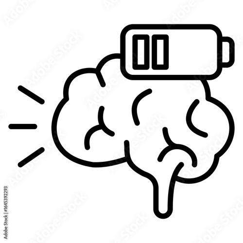 Drained Brain Icon