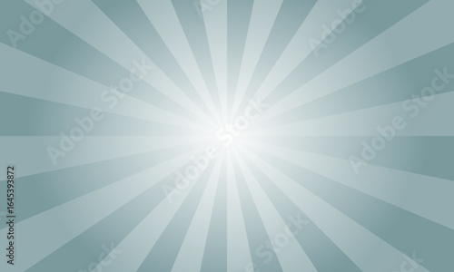 Cadet Gray Sunburst Background. Abstract Rays Texture Background. Sunburst Background with Blue Rays. Vector Illustration.