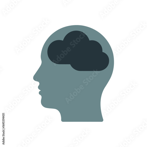 Mental Health Cloud Icon