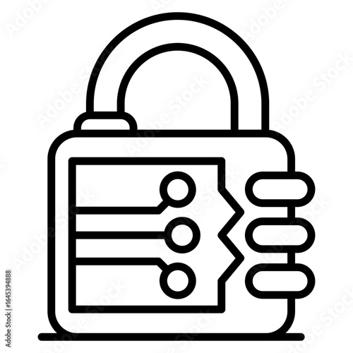 Electronic lock Icon