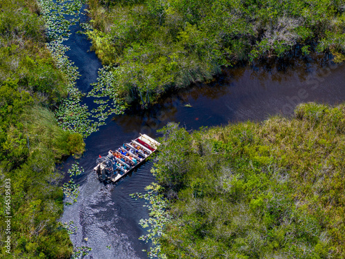 Airboat ride in Miami through everglades