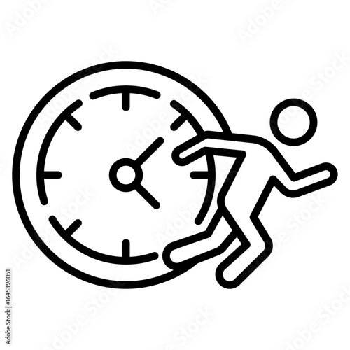Marathon Clock Icon