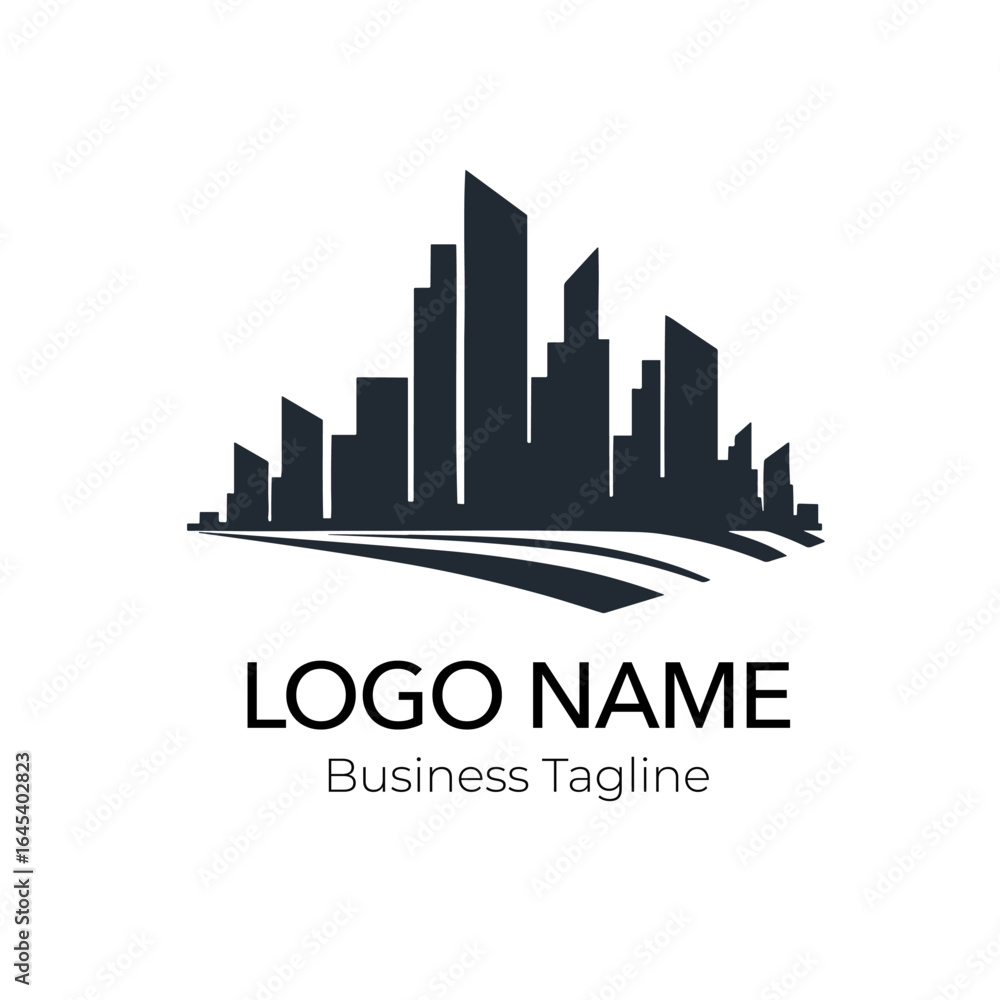 Fototapeta premium Logo Building Construction Architecture Real Estate Vector Design