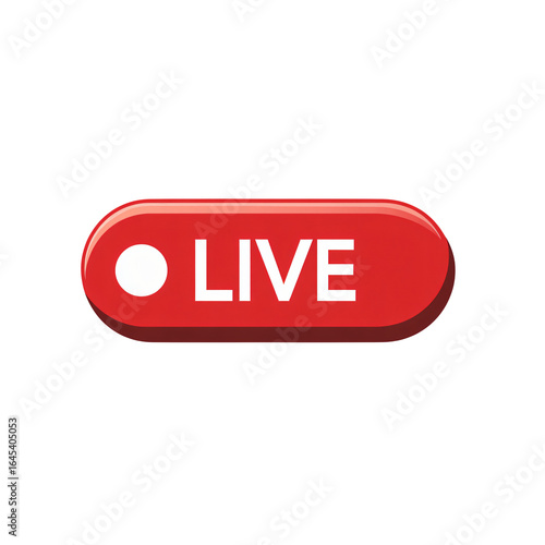 Go live now with this dynamic red broadcast button