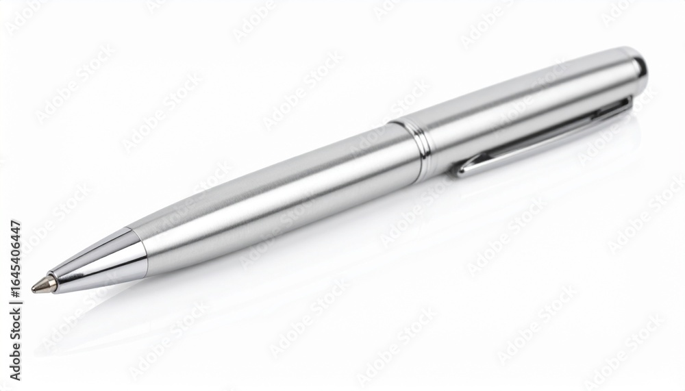 A luxury pen placed diagonally on a clean white background A luxury pen placed diagonally on a clean white background