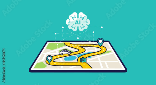 AI powered navigation systems for autonomous vehicle routing and journey optimization