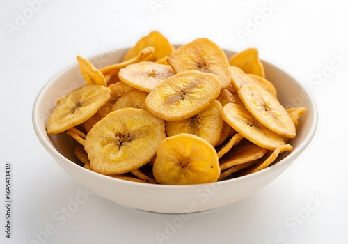 Banana chips in bowl