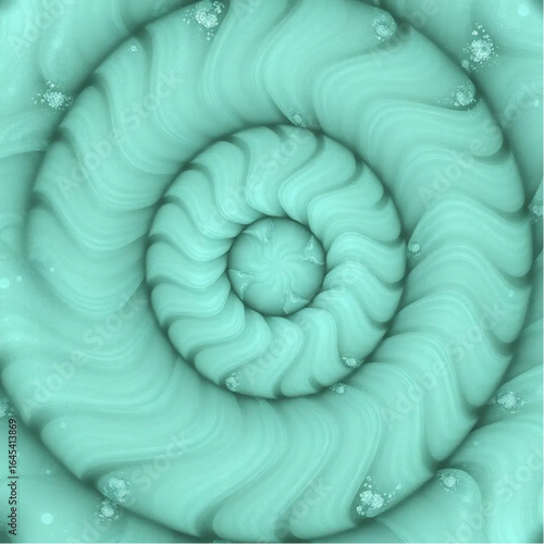 Organic icy palette spiral pattern pattern