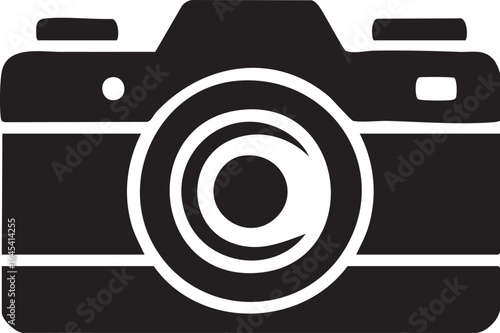 Vintage Camera Outline Icon for Photographers and Creative Projects